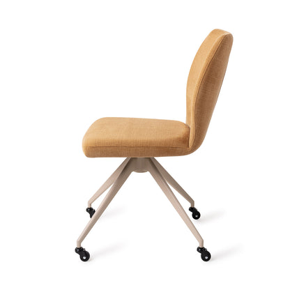 Jesper Home Ikata Honey Harvest Eetkamerstoel - Glide Beige - KwaliteitWonen.nl