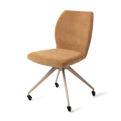 Jesper Home Ikata Honey Harvest Eetkamerstoel - Glide Beige - KwaliteitWonen.nl