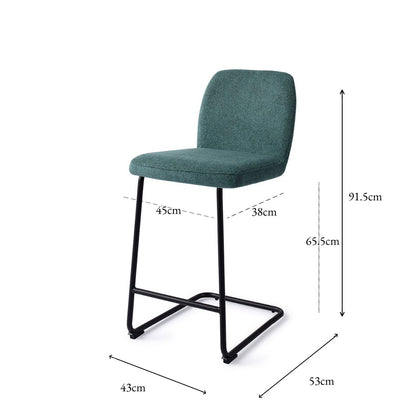 Jesper Home Ikata Merry Mermaid Barkruk - Arch Black (L) - KwaliteitWonen.nl