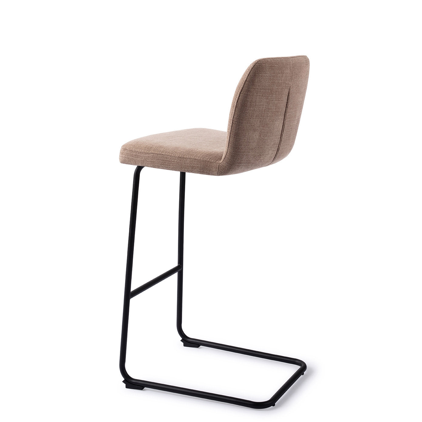 Jesper Home Ikata Mocha Mist Barkruk (H) - Bar Arch Black - KwaliteitWonen.nl