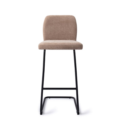 Jesper Home Ikata Mocha Mist Barkruk (H) - Bar Arch Black - KwaliteitWonen.nl