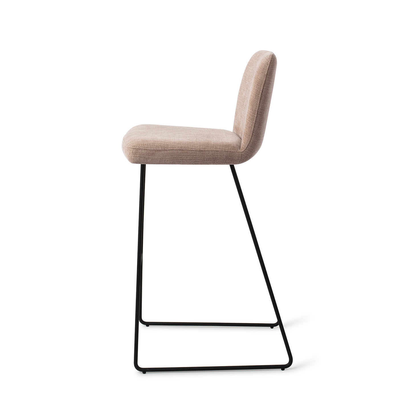 Jesper Home Ikata Mocha Mist Barkruk (H) - Bar Slide Black - KwaliteitWonen.nl