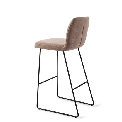 Jesper Home Ikata Mocha Mist Barkruk (H) - Bar Slide Black - KwaliteitWonen.nl
