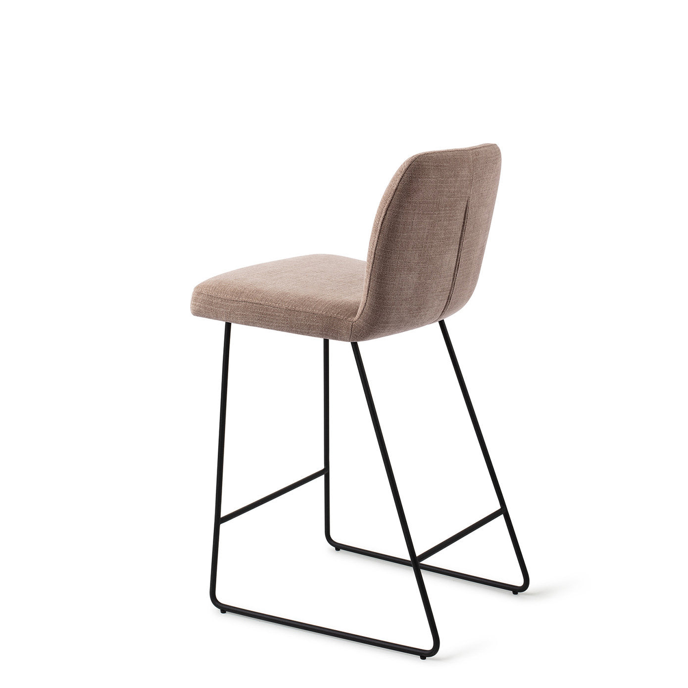 Jesper Home Ikata Mocha Mist Barkruk (L) - Counter Slide Black - KwaliteitWonen.nl