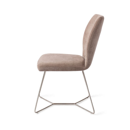 Jesper Home Ikata Mocha Mist Eetkamerstoel - Beehive Steel - KwaliteitWonen.nl