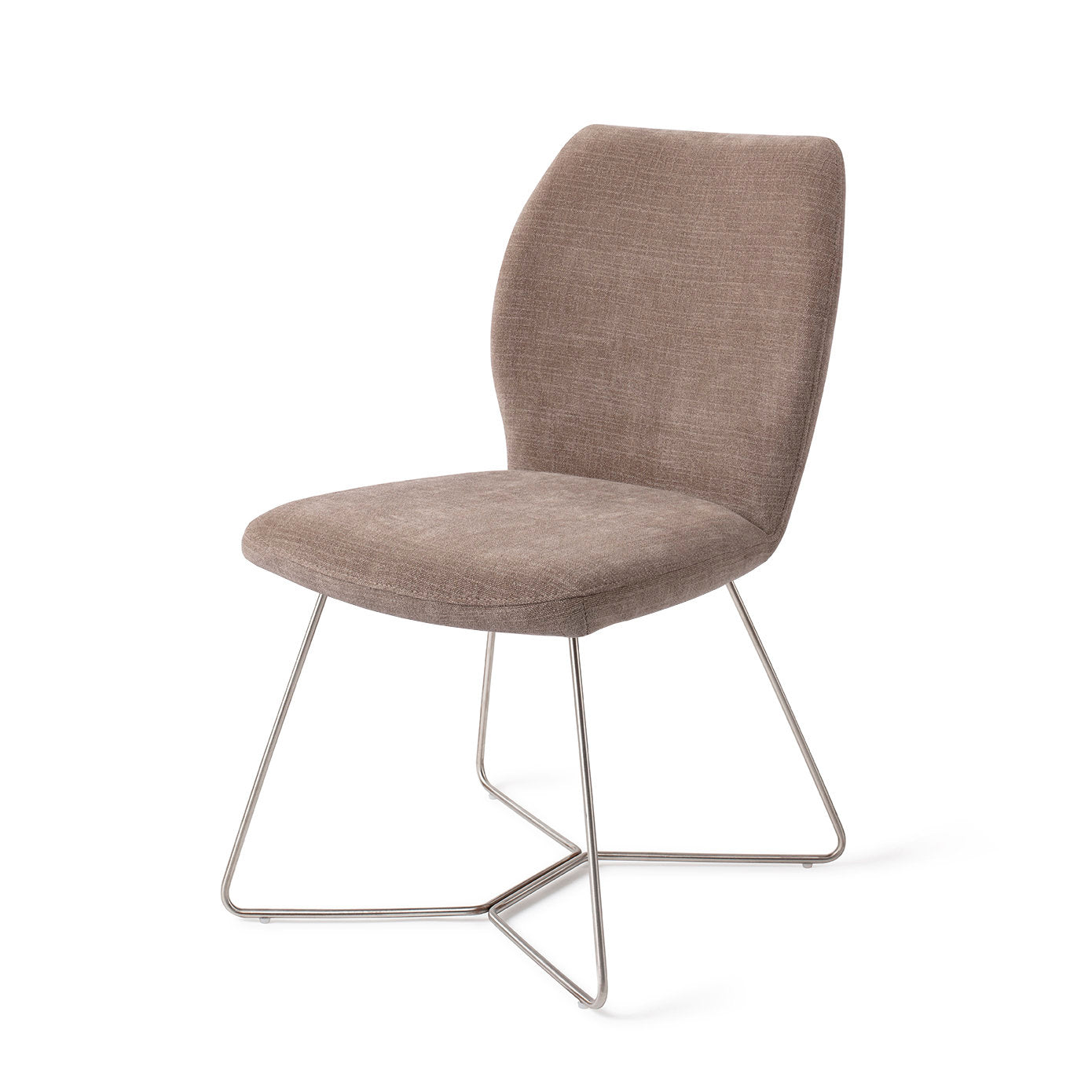 Jesper Home Ikata Mocha Mist Eetkamerstoel - Beehive Steel - KwaliteitWonen.nl