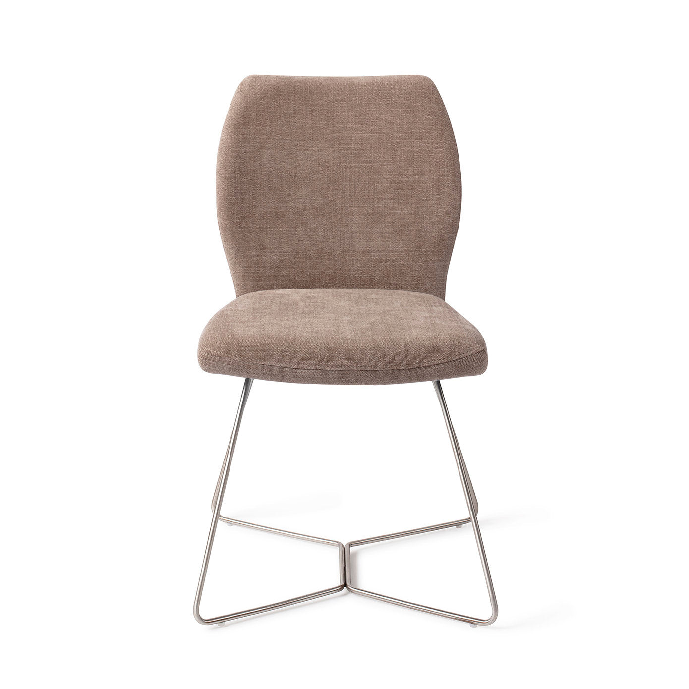 Jesper Home Ikata Mocha Mist Eetkamerstoel - Beehive Steel - KwaliteitWonen.nl