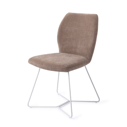 Jesper Home Ikata Mocha Mist Eetkamerstoel - Beehive White - KwaliteitWonen.nl