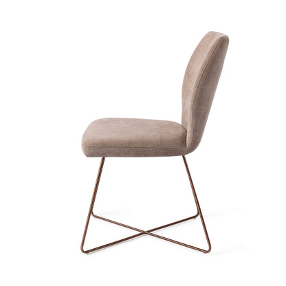 Jesper Home Ikata Mocha Mist Eetkamerstoel - Cross Rose - KwaliteitWonen.nl