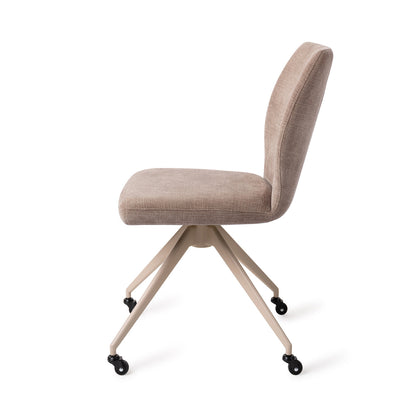 Jesper Home Ikata Mocha Mist Eetkamerstoel - Glide Beige - KwaliteitWonen.nl