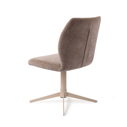 Jesper Home Ikata Mocha Mist Eetkamerstoel - Quad Beige - KwaliteitWonen.nl