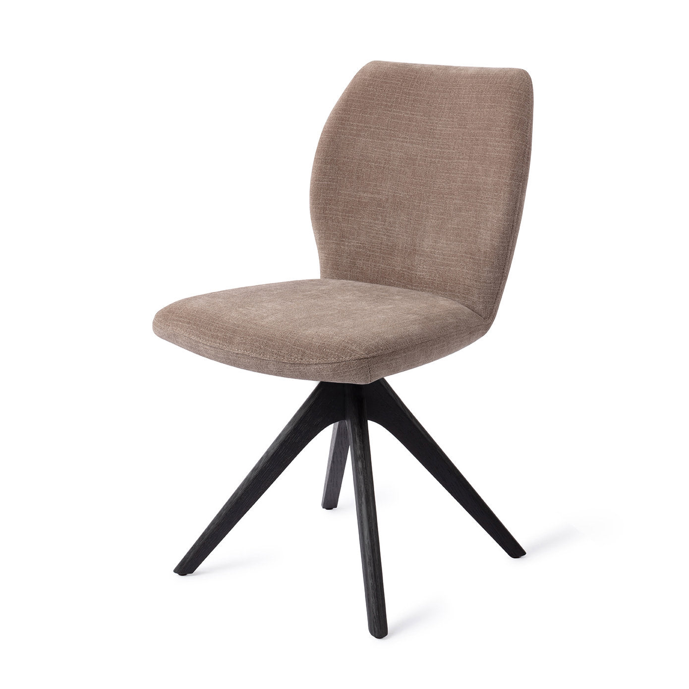 Jesper Home Ikata Mocha Mist Eetkamerstoel - Revolve Oak Black - KwaliteitWonen.nl