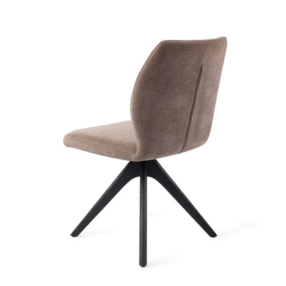 Jesper Home Ikata Mocha Mist Eetkamerstoel - Revolve Oak Black - KwaliteitWonen.nl