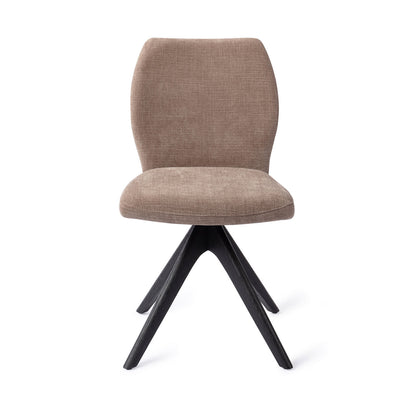 Jesper Home Ikata Mocha Mist Eetkamerstoel - Revolve Oak Black - KwaliteitWonen.nl