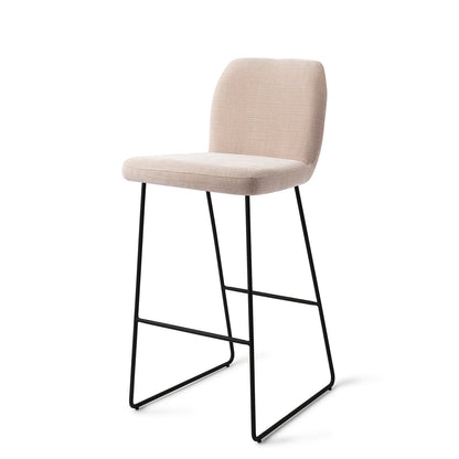 Jesper Home Ikata Sand Strand Barkruk (H) - Bar Slide Black - KwaliteitWonen.nl