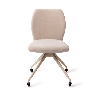 Jesper Home Ikata Sand Strand Eetkamerstoel - Glide Beige - KwaliteitWonen.nl