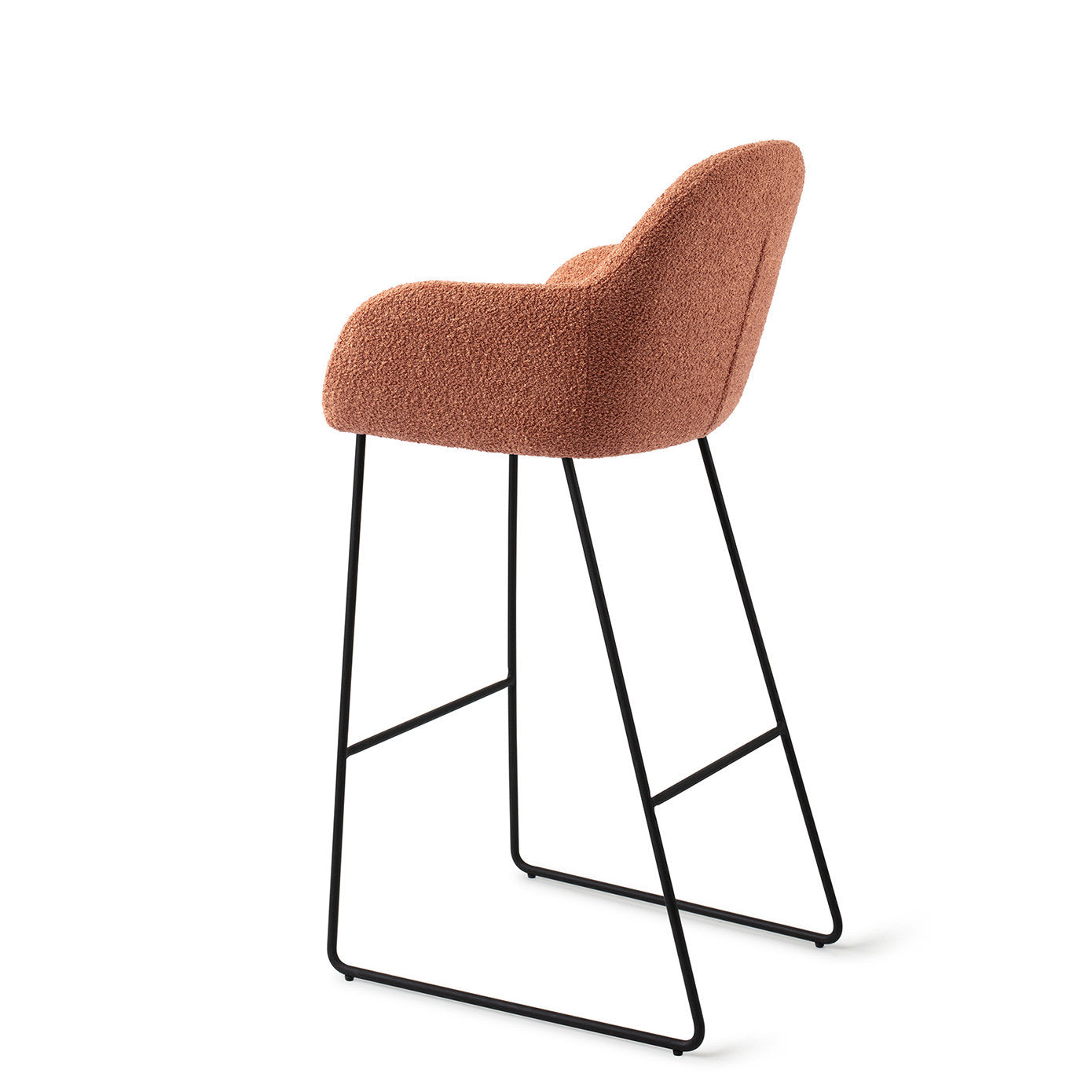Jesper Home Kushi Amber Autumn Barkruk (H) - Bar Slide Black - KwaliteitWonen.nl
