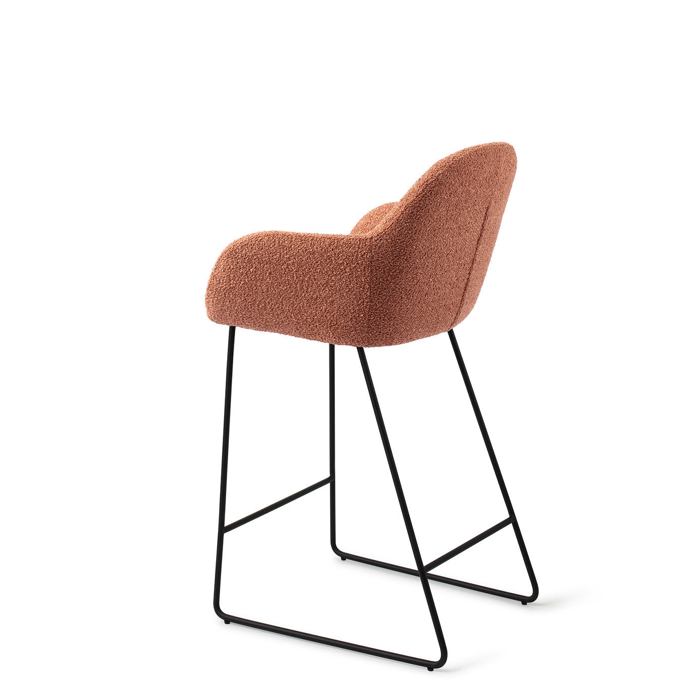 Jesper Home Kushi Amber Autumn Barkruk (L) - Counter Slide Black - KwaliteitWonen.nl