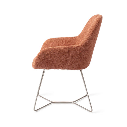 Jesper Home Kushi Amber Autumn Eetkamerstoel - Beehive Steel - KwaliteitWonen.nl