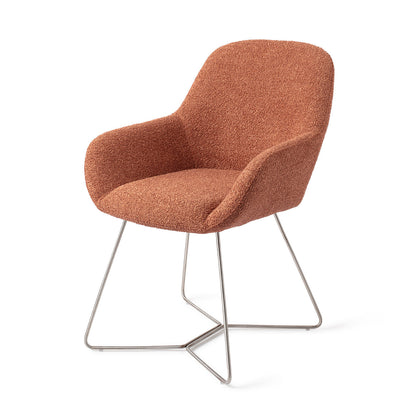 Jesper Home Kushi Amber Autumn Eetkamerstoel - Beehive Steel - KwaliteitWonen.nl