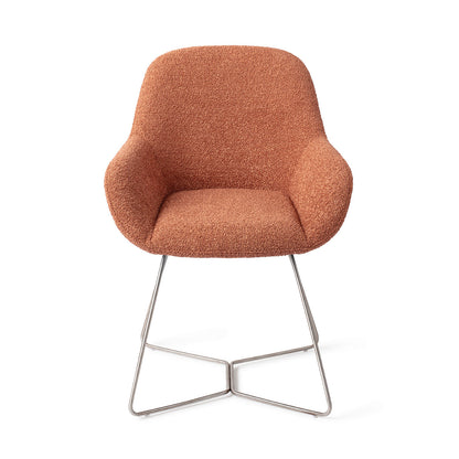 Jesper Home Kushi Amber Autumn Eetkamerstoel - Beehive Steel - KwaliteitWonen.nl