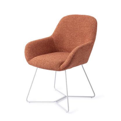 Jesper Home Kushi Amber Autumn Eetkamerstoel - Beehive White - KwaliteitWonen.nl
