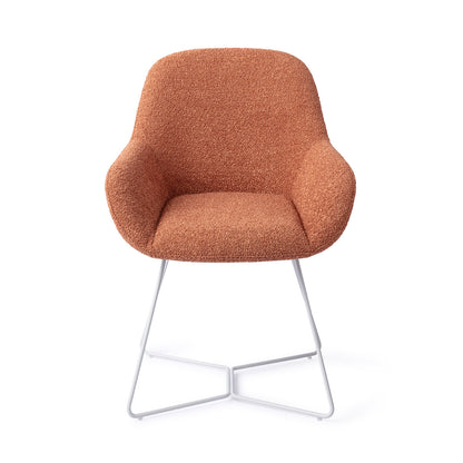Jesper Home Kushi Amber Autumn Eetkamerstoel - Beehive White - KwaliteitWonen.nl