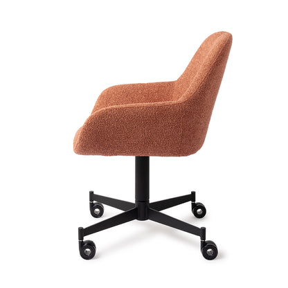 Jesper Home Kushi Amber Autumn Eetkamerstoel - Caster Black - KwaliteitWonen.nl