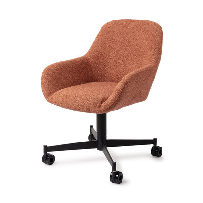 Jesper Home Kushi Amber Autumn Eetkamerstoel - Caster Black - KwaliteitWonen.nl