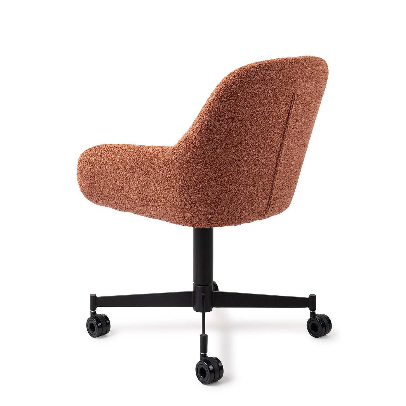 Jesper Home Kushi Amber Autumn Eetkamerstoel - Caster Black - KwaliteitWonen.nl