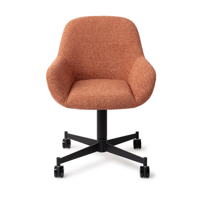 Jesper Home Kushi Amber Autumn Eetkamerstoel - Caster Black - KwaliteitWonen.nl