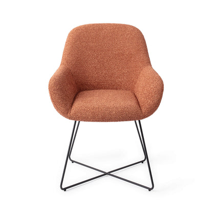 Jesper Home Kushi Amber Autumn Eetkamerstoel - Cross Black - KwaliteitWonen.nl