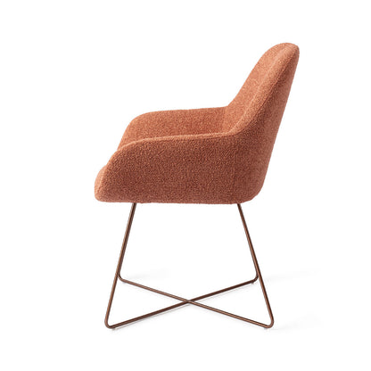 Jesper Home Kushi Amber Autumn Eetkamerstoel - Cross Rose - KwaliteitWonen.nl
