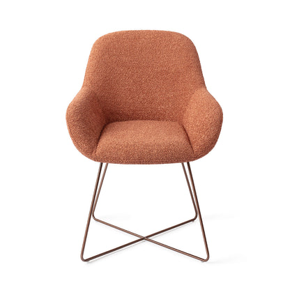 Jesper Home Kushi Amber Autumn Eetkamerstoel - Cross Rose - KwaliteitWonen.nl
