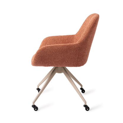 Jesper Home Kushi Amber Autumn Eetkamerstoel - Glide Beige - KwaliteitWonen.nl