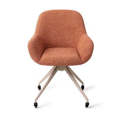 Jesper Home Kushi Amber Autumn Eetkamerstoel - Glide Beige - KwaliteitWonen.nl