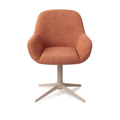 Jesper Home Kushi Amber Autumn Eetkamerstoel - Quad Beige - KwaliteitWonen.nl
