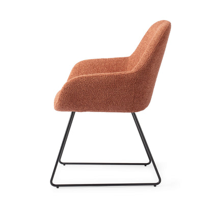 Jesper Home Kushi Amber Autumn Eetkamerstoel - Slide Black - KwaliteitWonen.nl