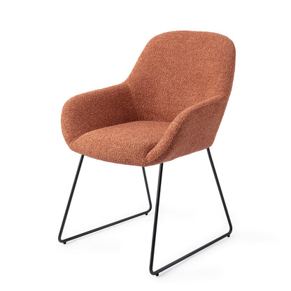 Jesper Home Kushi Amber Autumn Eetkamerstoel - Slide Black - KwaliteitWonen.nl