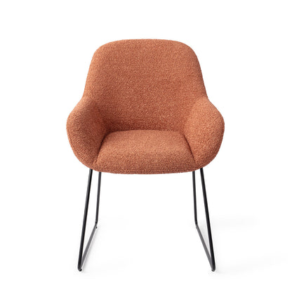 Jesper Home Kushi Amber Autumn Eetkamerstoel - Slide Black - KwaliteitWonen.nl
