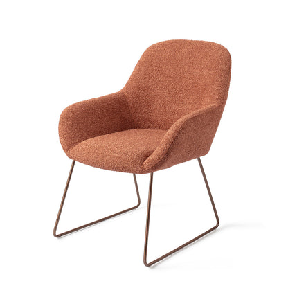Jesper Home Kushi Amber Autumn Eetkamerstoel - Slide Rose - KwaliteitWonen.nl