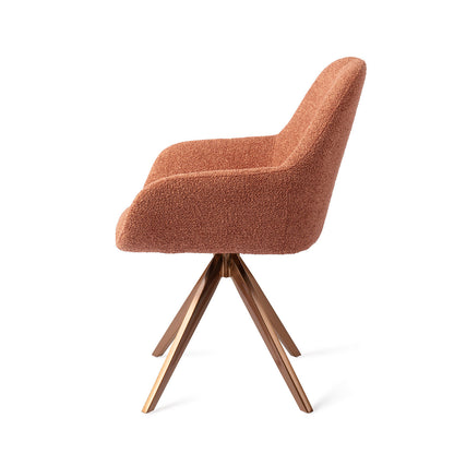 Jesper Home Kushi Amber Autumn Eetkamerstoel - Turn Rose - KwaliteitWonen.nl