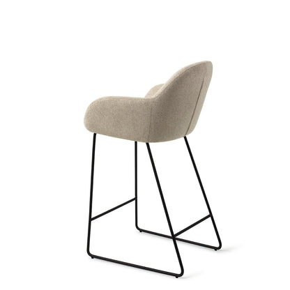 Jesper Home Kushi Barkruk Ivory Ivy - Slide Black (L) - KwaliteitWonen.nl