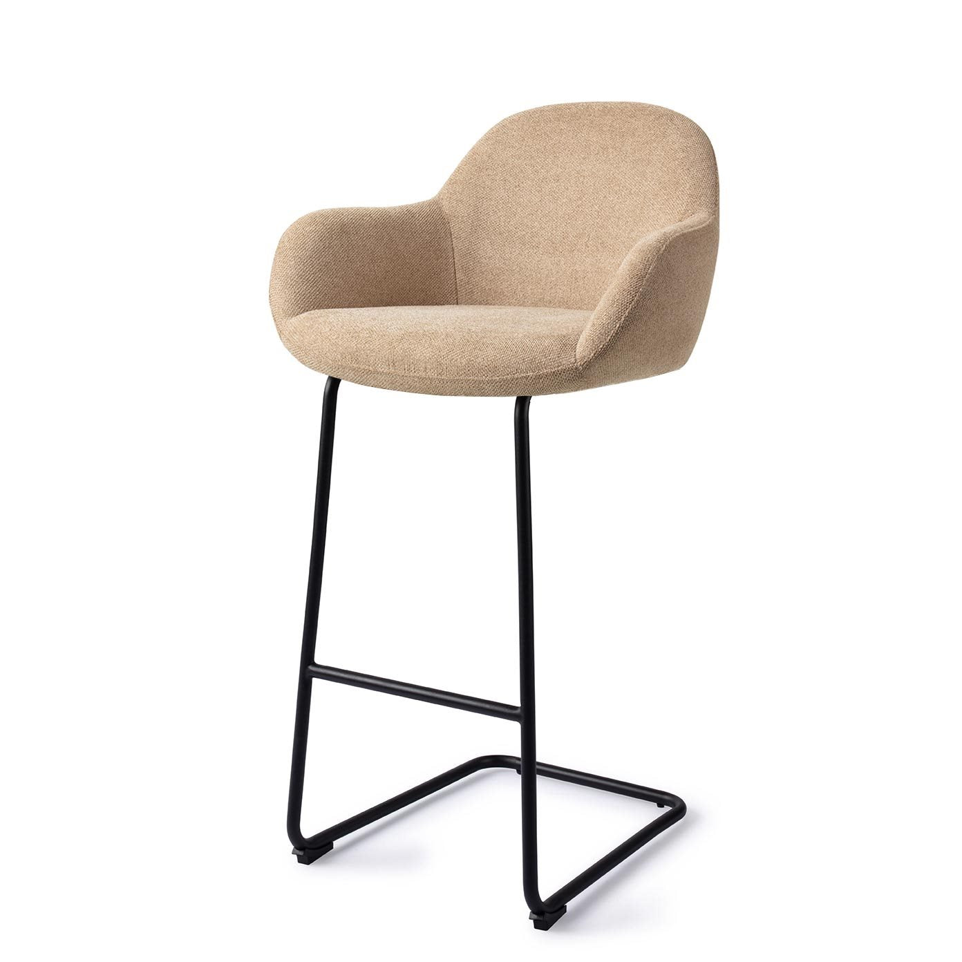 Jesper Home Kushi Desert Dunes Barkruk - Arch Black (H) - KwaliteitWonen.nl