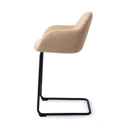 Jesper Home Kushi Desert Dunes Barkruk - Arch Black (L) - KwaliteitWonen.nl