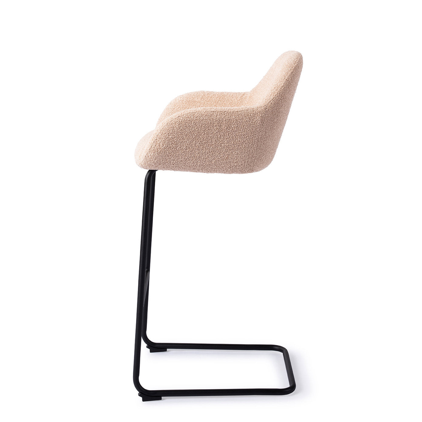 Jesper Home Kushi Flax Relax Barkruk (H) - Bar Arch Black - KwaliteitWonen.nl