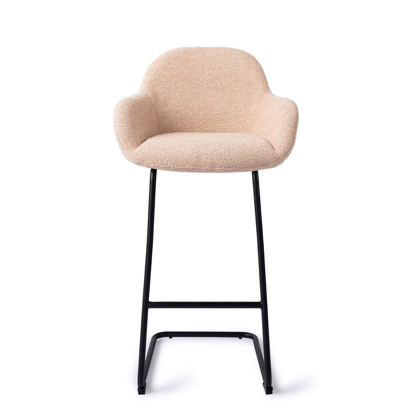 Jesper Home Kushi Flax Relax Barkruk (H) - Bar Arch Black - KwaliteitWonen.nl