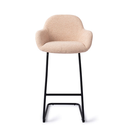 Jesper Home Kushi Flax Relax Barkruk (H) - Bar Arch Black - KwaliteitWonen.nl