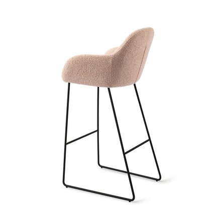Jesper Home Kushi Flax Relax Barkruk (H) - Bar Slide Black - KwaliteitWonen.nl