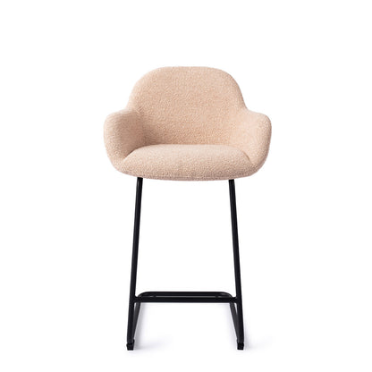 Jesper Home Kushi Flax Relax Barkruk (L) - Counter Arch Black - KwaliteitWonen.nl
